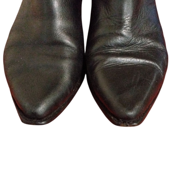 Code West Women's Black Western Boots Buckled Cowgirl Ankle Booties Sz 6 - Picture 4 of 9